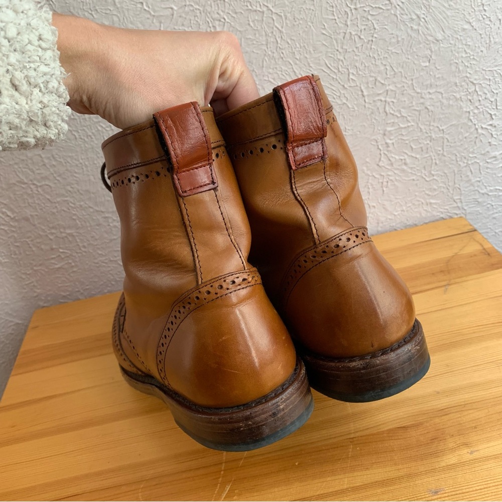SOLD Men’s Allen Edmonds DALTON Leather Bourbon Wingtip Dress Boots Size 9.5 - Picture 7 of 14